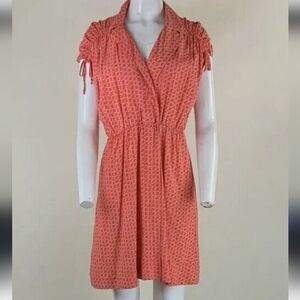 MAEVE ORANGE/WHITE DRESS..SIZE S
